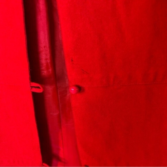 Ultrasuede Skirt Set Red Hong Kong Size 8 - Picture 10 of 14